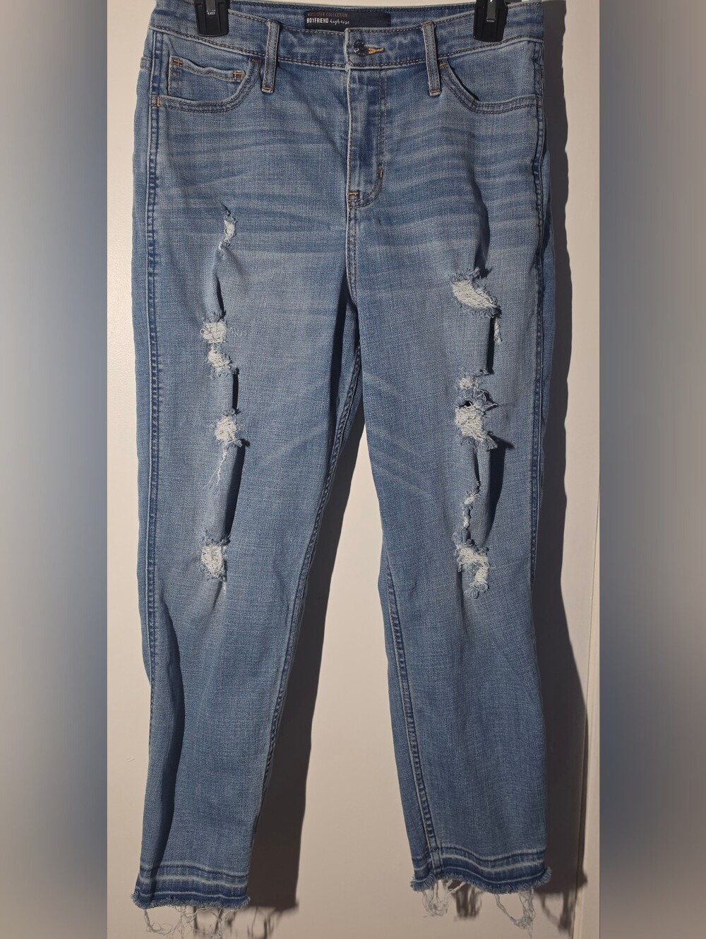 Hollister Light Blue Distressed Skinny Jeans
